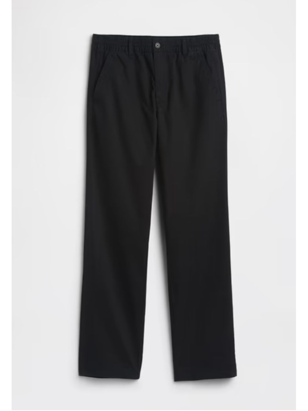 GAP Relaxed Pull-On Khakis Easy Pants XL Black NWT Drawstring Soft 100% Cotton - Picture 6 of 13